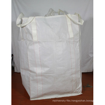 White Fabric PP FIBC Big Woven Bag
